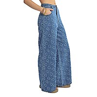 PANTA LILI DENIM COEUR - Lili Sidonio