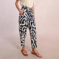 PANTA MOLLY NAVY PRINT - Molly Bracken