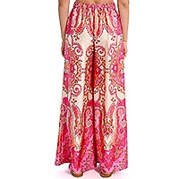 PANTA MOLLY WIDE PINK PRINT - Molly Bracken