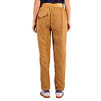 PANT CEINTURE VELOURS BEIGE - Molly Bracken