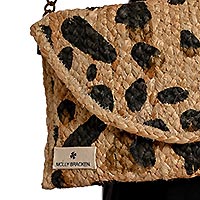 POCHETTE MOLLY PAILLE LEOPARD - Molly Bracken