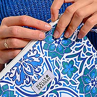 POUCH MOLLY BLUE FLOWERS - Molly Bracken