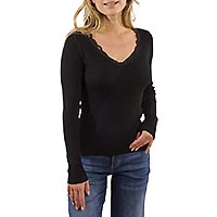 PULL DENTELLE NOIR - Molly Bracken