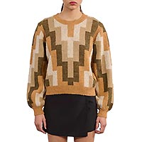 PULL GEOMETRIE KAKI - Lili Sidonio