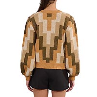 PULL GEOMETRIE KAKI - Lili Sidonio