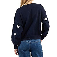 PULL HEART NAVY BLUE - Molly Bracken