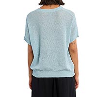 PULL LILI MAILLES LIGHT BLUE - Lili Sidonio