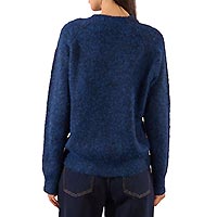 PULL MAILLE BOUTONS NAVY BLUE - Molly Bracken