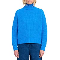 PULL MAILLE CARREE BLEU - Lili Sidonio