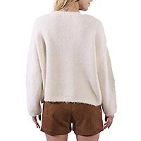 PULL MAILLE ET FLEURS OFFWHITE - Molly Bracken