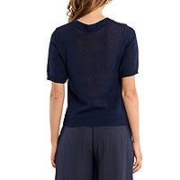 PULL MOLLY COL V NAVY BLUE - Molly Bracken