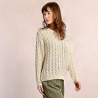 PULL MOLLY TORSADE ECRU - Molly Bracken