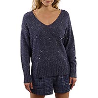 PULL SEQUINS NAVY BLEU - Molly Bracken