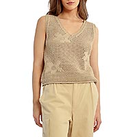 PULL SM CROCHET BLANC - Lili Sidonio