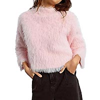 PULL TEXTURE ROSE CLAIR - Lili Sidonio