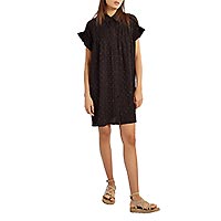 ROBE CHEMISE LILI BLACK STRASS - Lili Sidonio