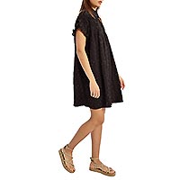 ROBE CHEMISE LILI BLACK STRASS - Lili Sidonio