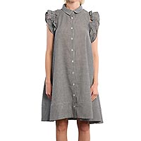 ROBE CHEMISE LILI VICHY NOIR - Lili Sidonio