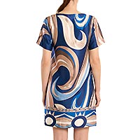 ROBE CHEMISE MOLLY BLUE PRINT - Molly Bracken