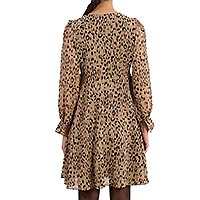 ROBE COURTE LEOPARD IRISEE - Lili Sidonio