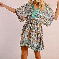 ROBE COURTE MOLLY GREEN BLOOM - Molly Bracken