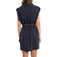 ROBE COURTE SAFARI NAVY BLUE - Molly Bracken