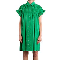 ROBE LILI COTON VERT - Lili Sidonio