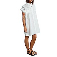 ROBE LILI FRONCES BLANCHE - Lili Sidonio