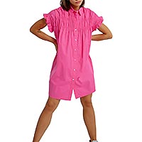 ROBE LILI FRONCES PINK - Lili Sidonio
