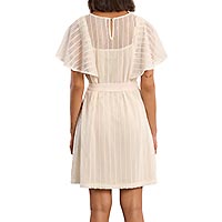 ROBE LILI MAILLE AJOUREE ECRU - Lili Sidonio