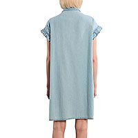 ROBE LILI SMOCKEE COTON DENIM - Lili Sidonio