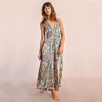 ROBE LONGUE MOLLY GREEN BLOOM - Molly Bracken