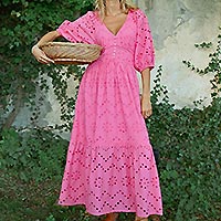 ROBE LONGUE MOLLY PINK - Molly Bracken