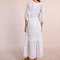 ROBE LONGUE MOLLY WHITE BROD - Molly Bracken