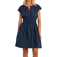 ROBE MOLLY BABYDOLL NAVY BLUE - Molly Bracken