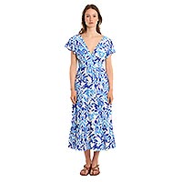 ROBE MOLLY BLUE PRINT - Molly Bracken