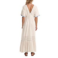 ROBE MOLLY LONGUE BRODERIES BLANC - Molly Bracken