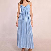 ROBE MOLLY POIS BLANC BLEU - Molly Bracken