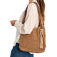 SAC MOLLY PAILLE OVERSIZE BEIGE - Molly Bracken