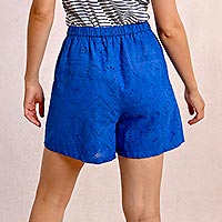 SHORT MOLLY BRODERIES COBALT - Molly Bracken