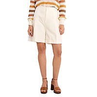 SHORT MOLLY TAILLE HAUTE BLANC - Molly Bracken