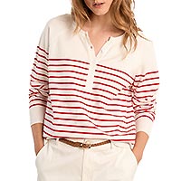 SOUS PULL MOLLY RED STRIPES - Molly Bracken