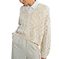SWEATER LILI MAILLE BEIGE - Lili Sidonio