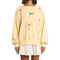 SWEATSHIRT LILI DRINK YELLOW - Lili Sidonio