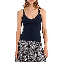 TANK TOP MOLLY NAVY BLUE - Molly Bracken