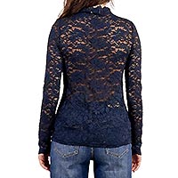 TOP DENTELLE NAVY BLUE - Molly Bracken