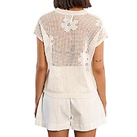 TOP LILI MAILLE FLEURS - Lili Sidonio