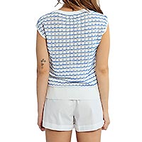 TOP LILI STRIPES BLANC BLEU - Lili Sidonio