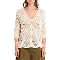 TOP MOLLY MAILLE ECRU - Molly Bracken