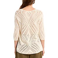 TOP MOLLY MAILLE ECRU - Molly Bracken